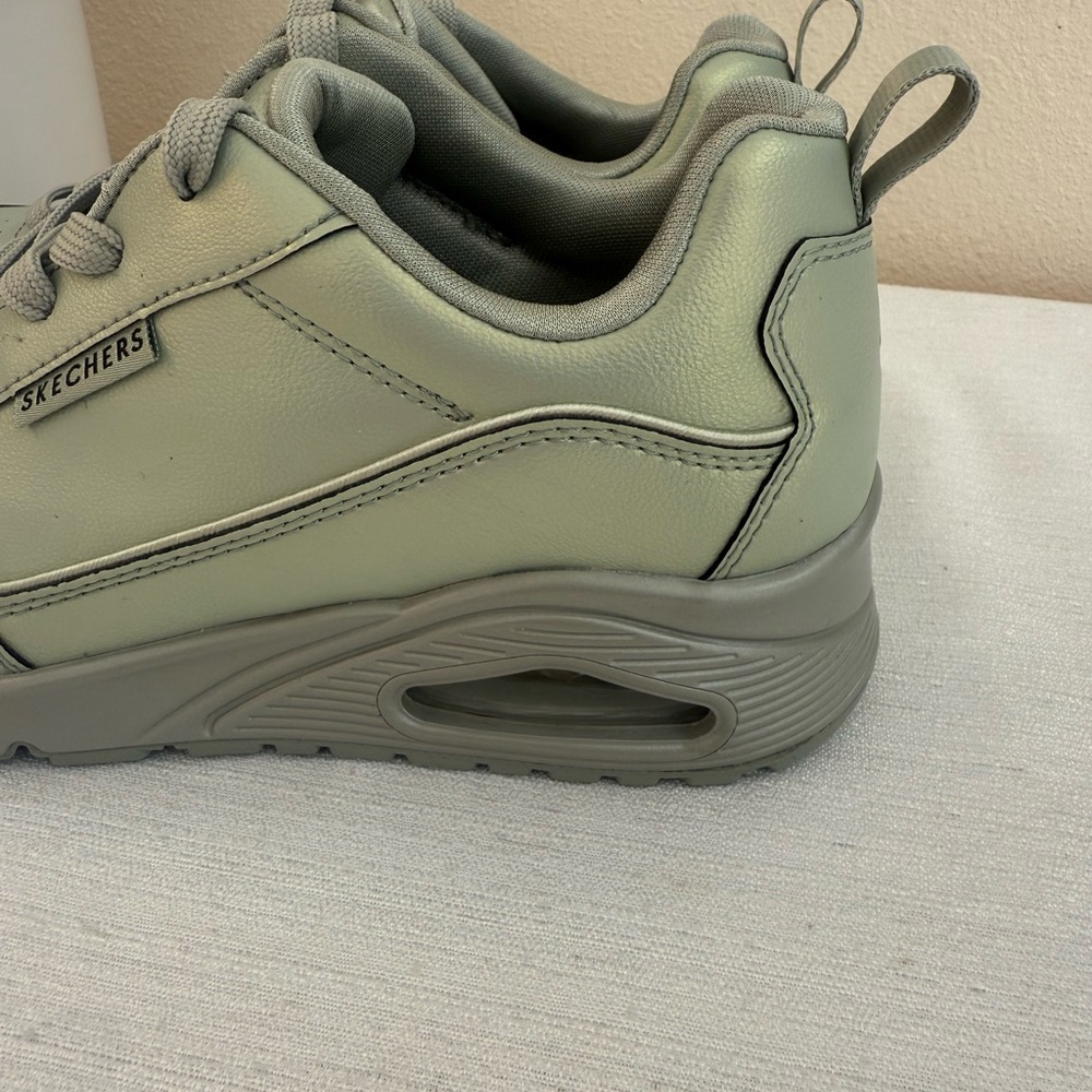 Skechers Sage Pearl Faux Leather Athletic Shoes - Picture 9 of 14